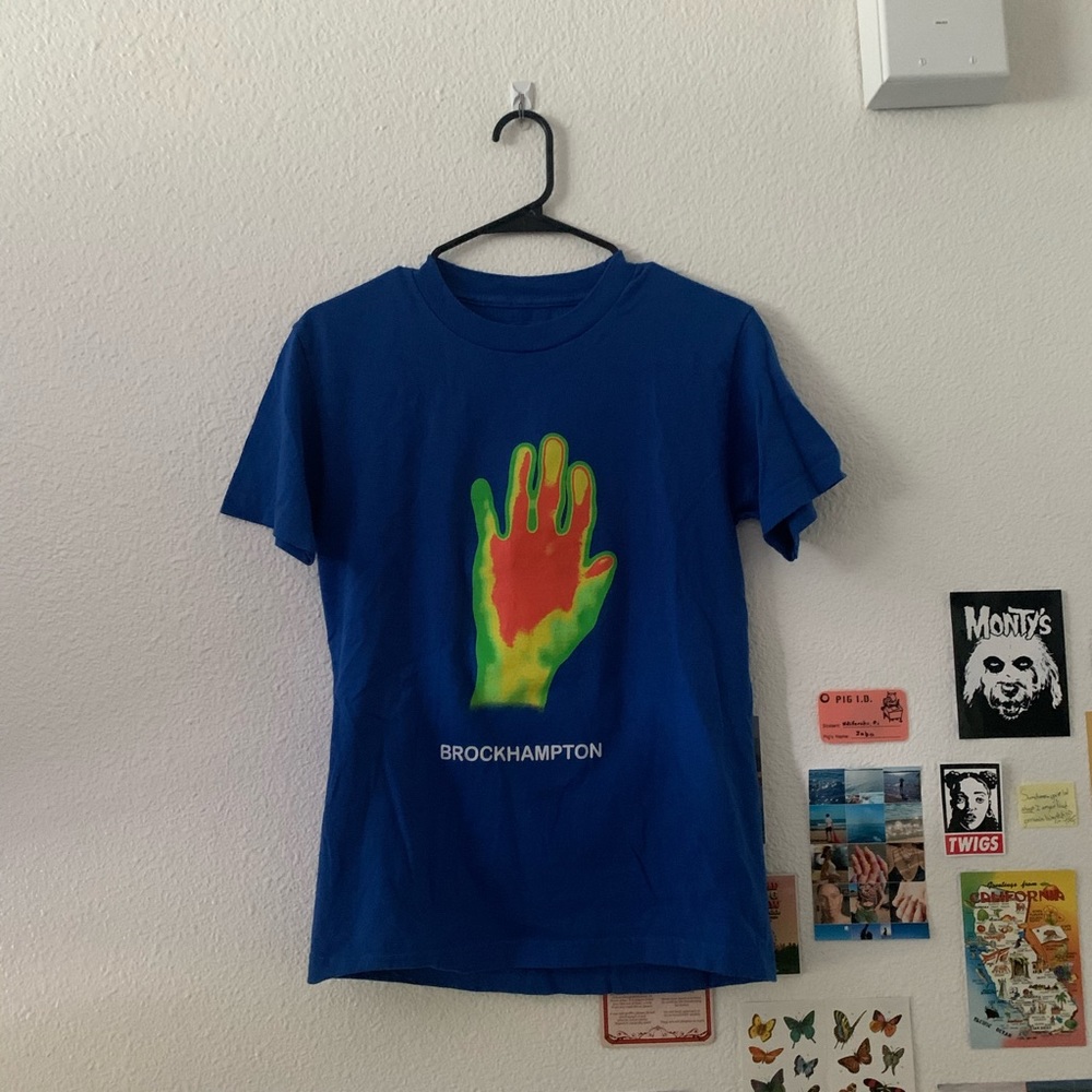 BROCKHAMPTON kevin handprint tee (blue)